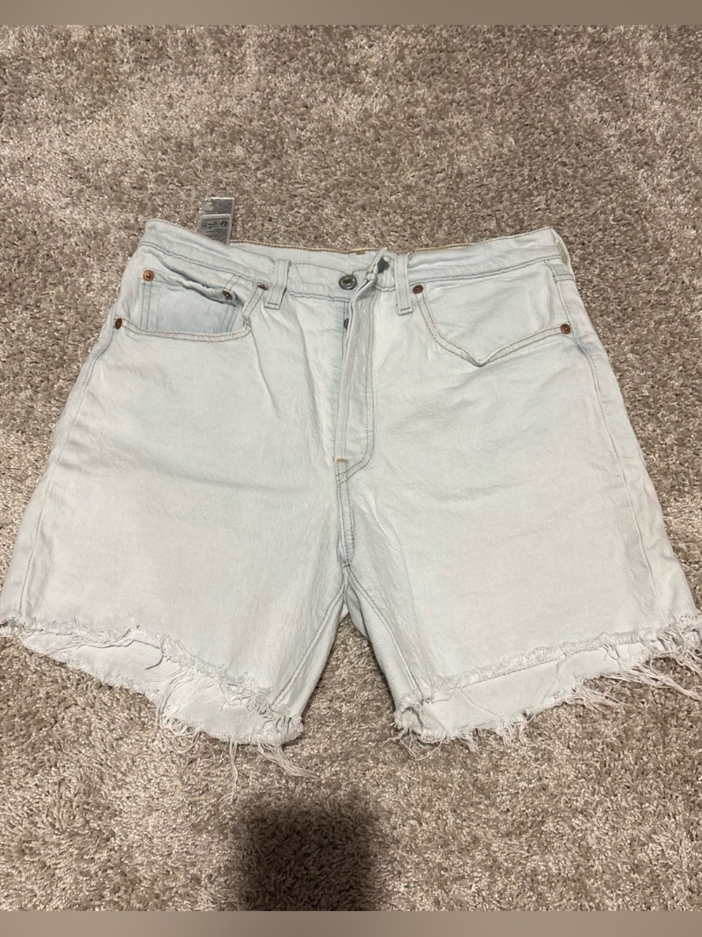 Levi's Light Blue Denim Cutoff Shorts